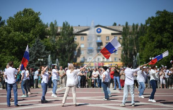 Ukraine Melitopol Russia Day Celebrations