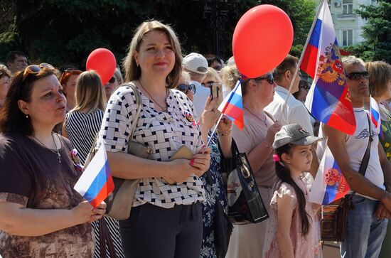LPR Russia Day Celebrations