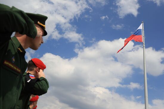 Russia Day Flag Raising