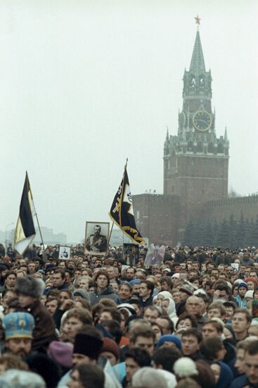 Laying cornerstone of Kazan Cathedral on Red Square