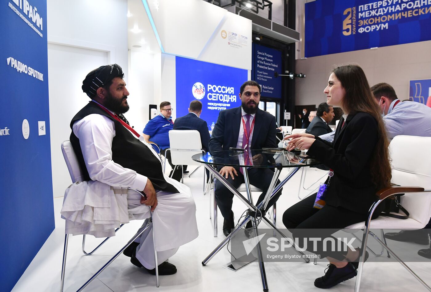 Russia SPIEF Rossiya Segodnya Exhibition Stall