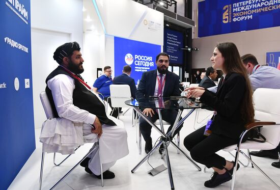 Russia SPIEF Rossiya Segodnya Exhibition Stall