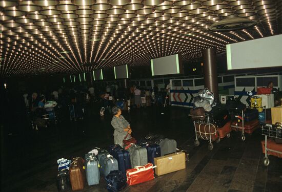 Customs control at Sheremetyevo Airport