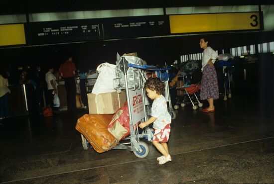Customs control at Sheremetyevo Airport