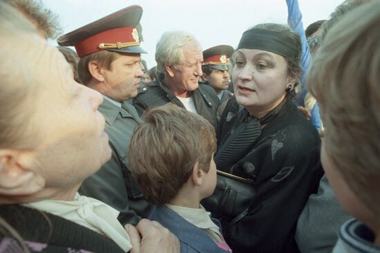 Coal miners' rally in Donetsk
