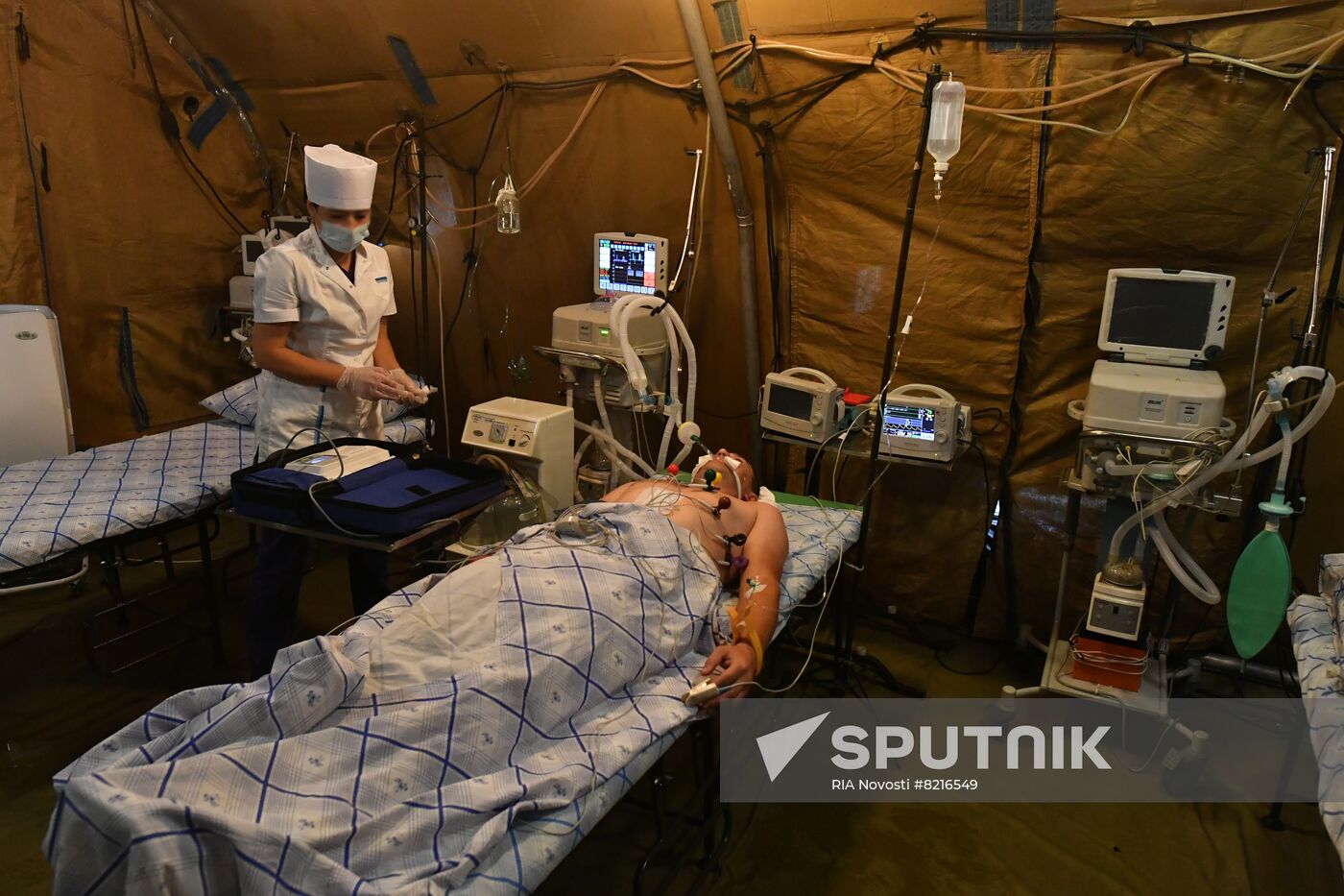 Russia Ukraine Military Operation Field Hospital