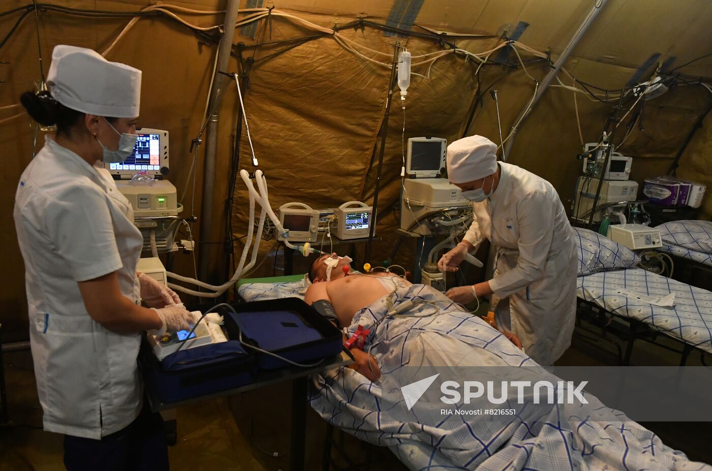 Russia Ukraine Military Operation Field Hospital