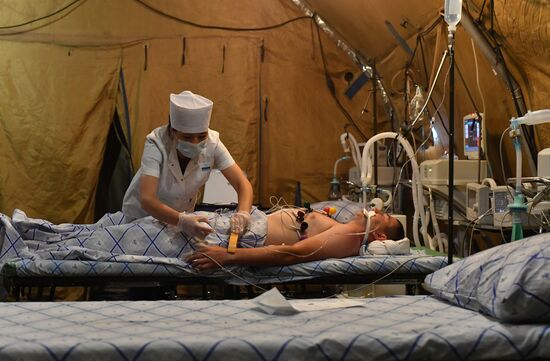 Russia Ukraine Military Operation Field Hospital