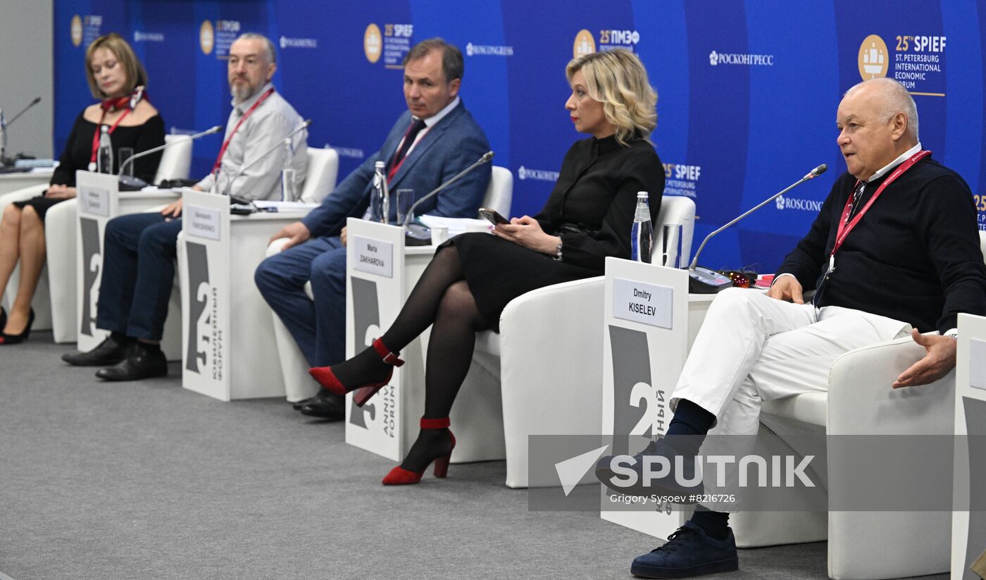 Russia SPIEF Session Neoliberalism Dictatorship