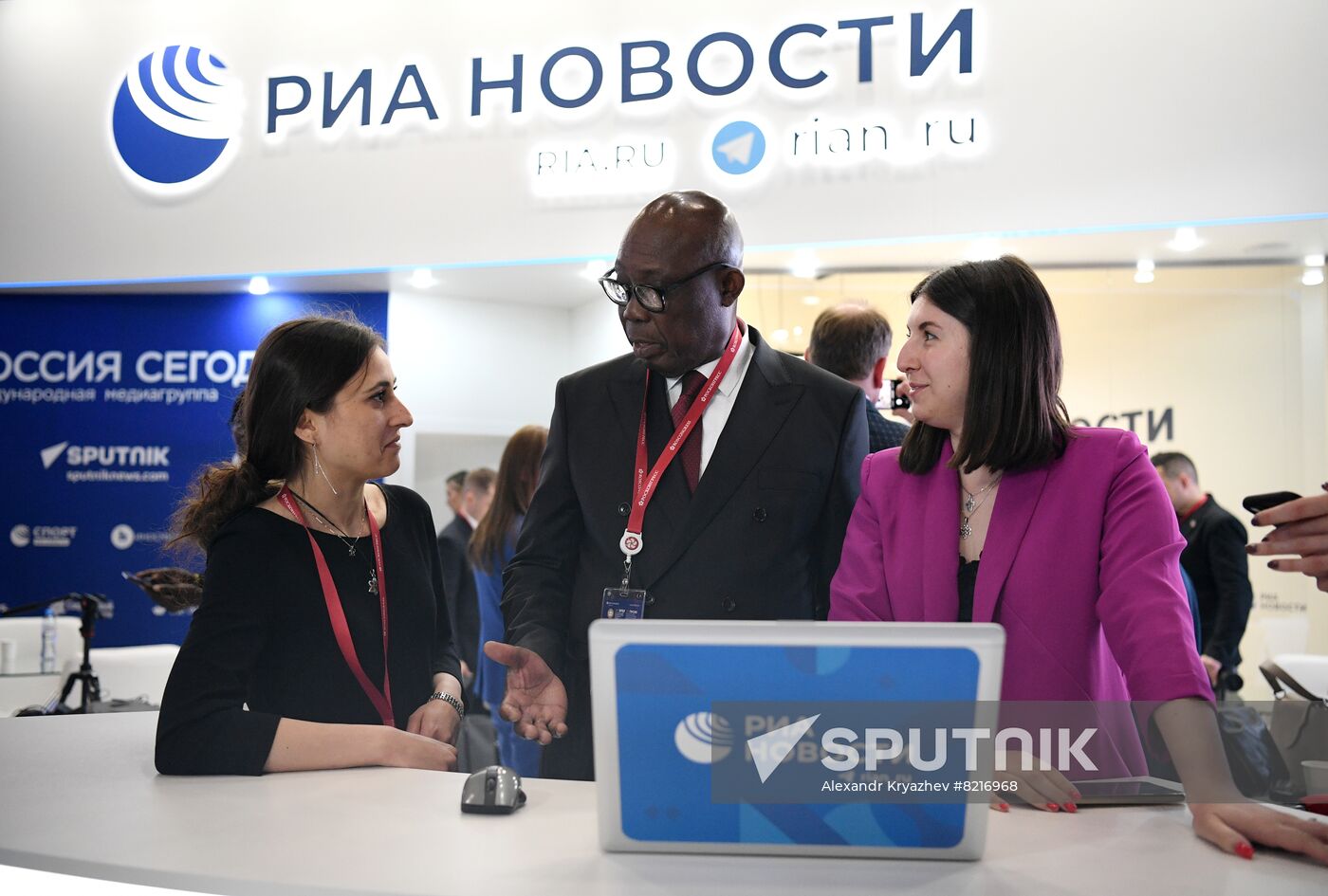 Russia SPIEF Rossiya Segodnya Exhibition Stall