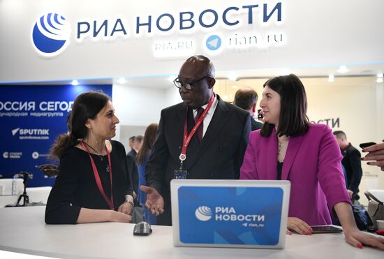 Russia SPIEF Rossiya Segodnya Exhibition Stall