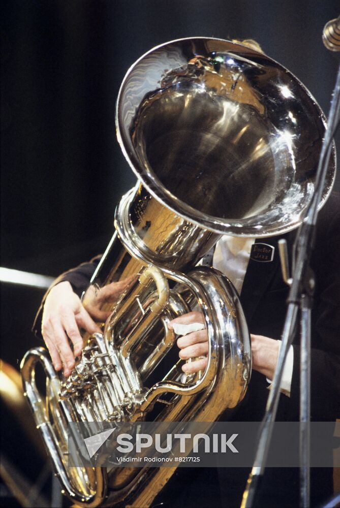 Concert and music band conducted by Oleg Lundstrem