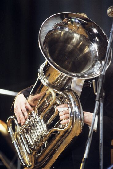 Concert and music band conducted by Oleg Lundstrem