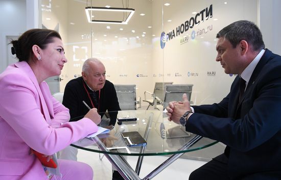 Russia SPIEF Rossiya Segodnya Exhibition Stall