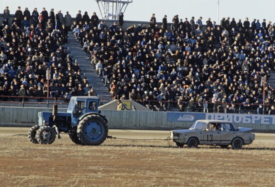 Auto race in Novosibirsk