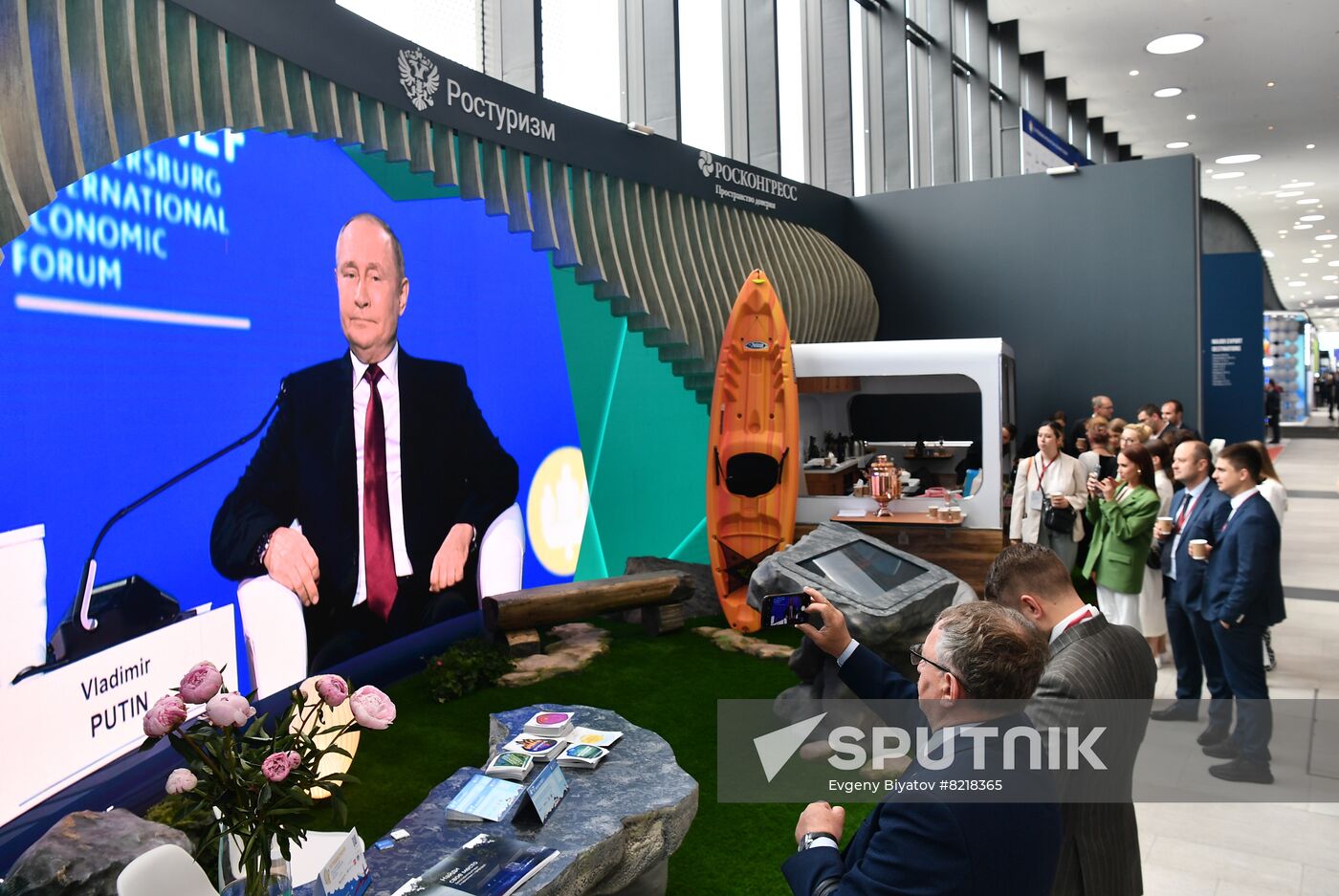 Russia SPIEF Putin Broadcast