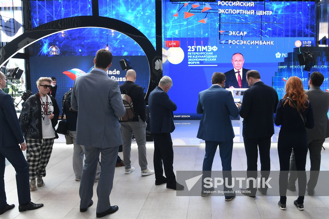 Russia SPIEF Putin Broadcast