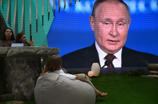 Russia SPIEF Putin Broadcast