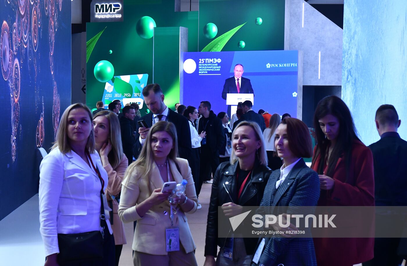 Russia SPIEF Putin Broadcast