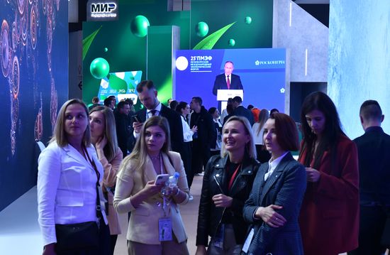 Russia SPIEF Putin Broadcast