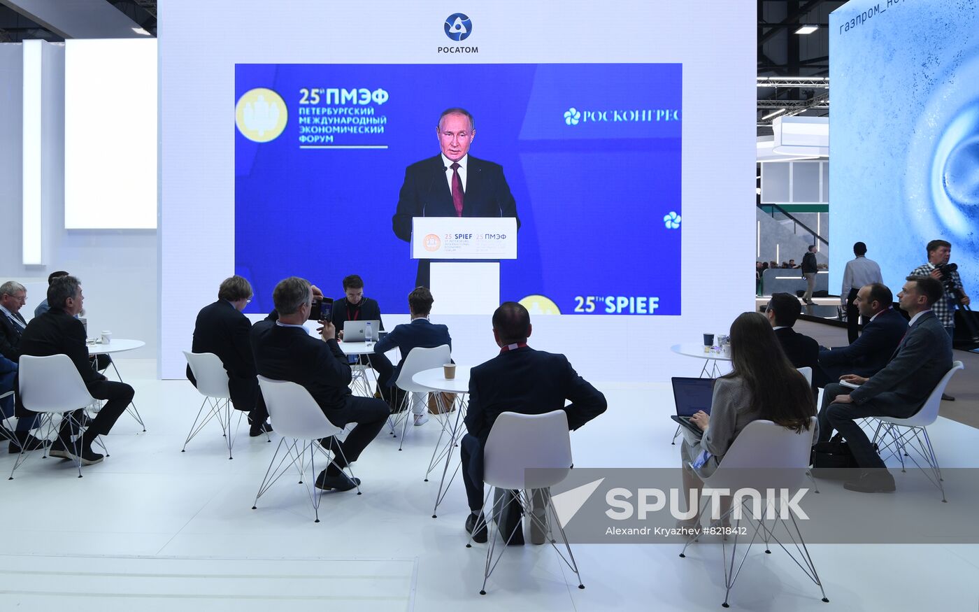Russia SPIEF Putin Broadcast