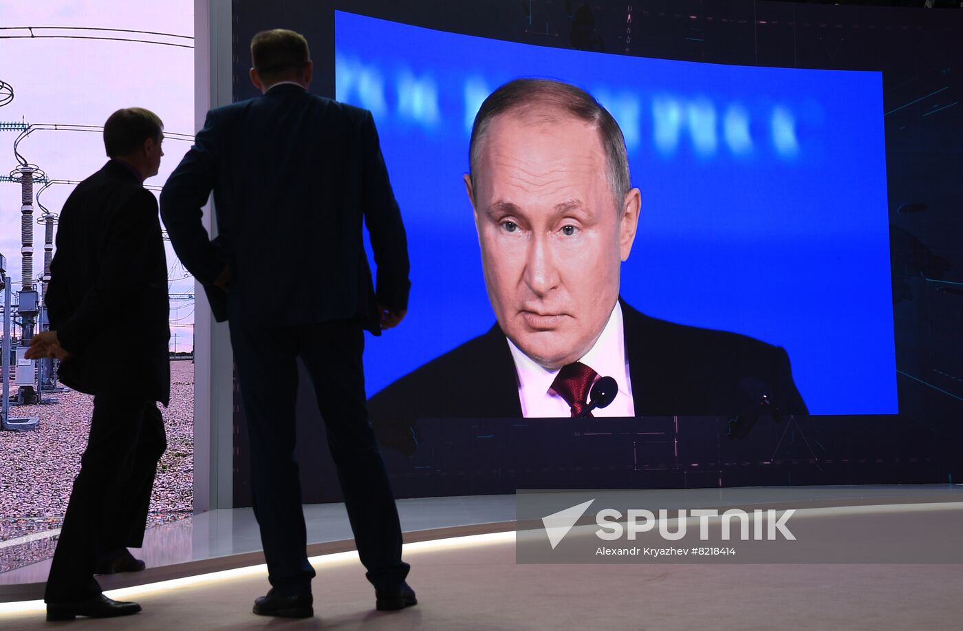 Russia SPIEF Putin Broadcast