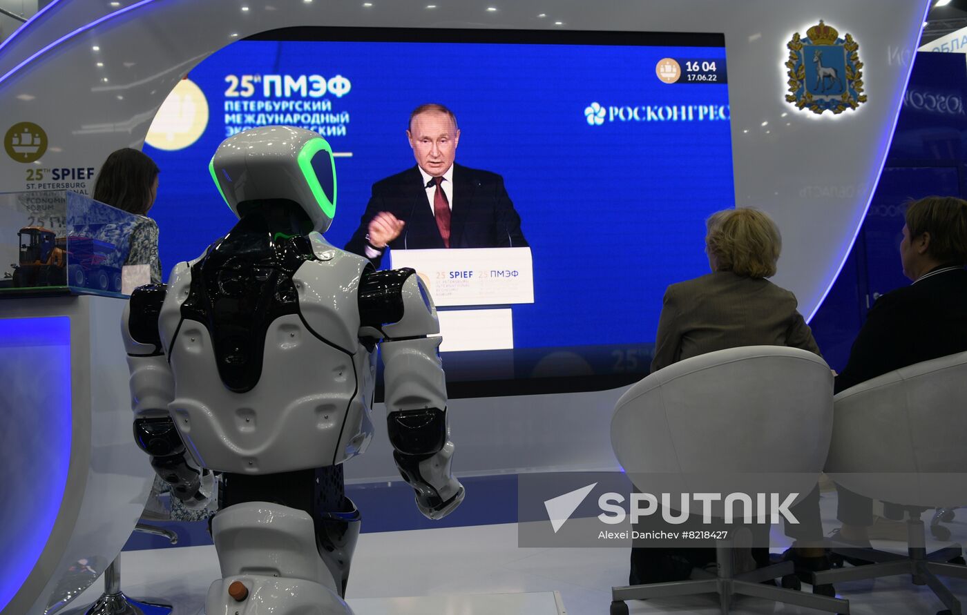 Russia SPIEF Putin Broadcast