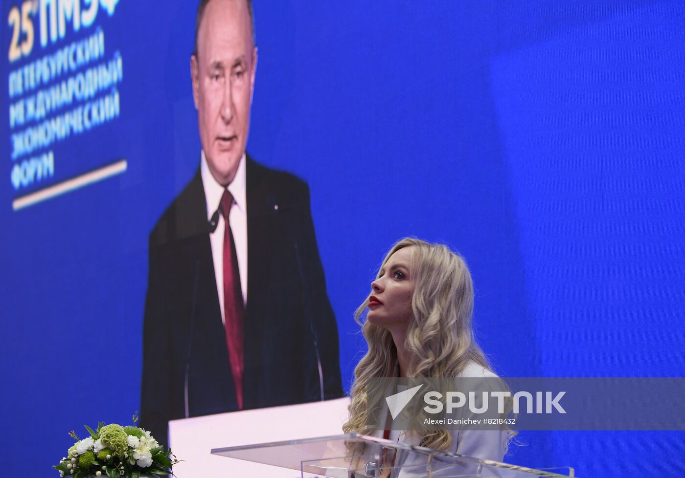 Russia SPIEF Putin Broadcast