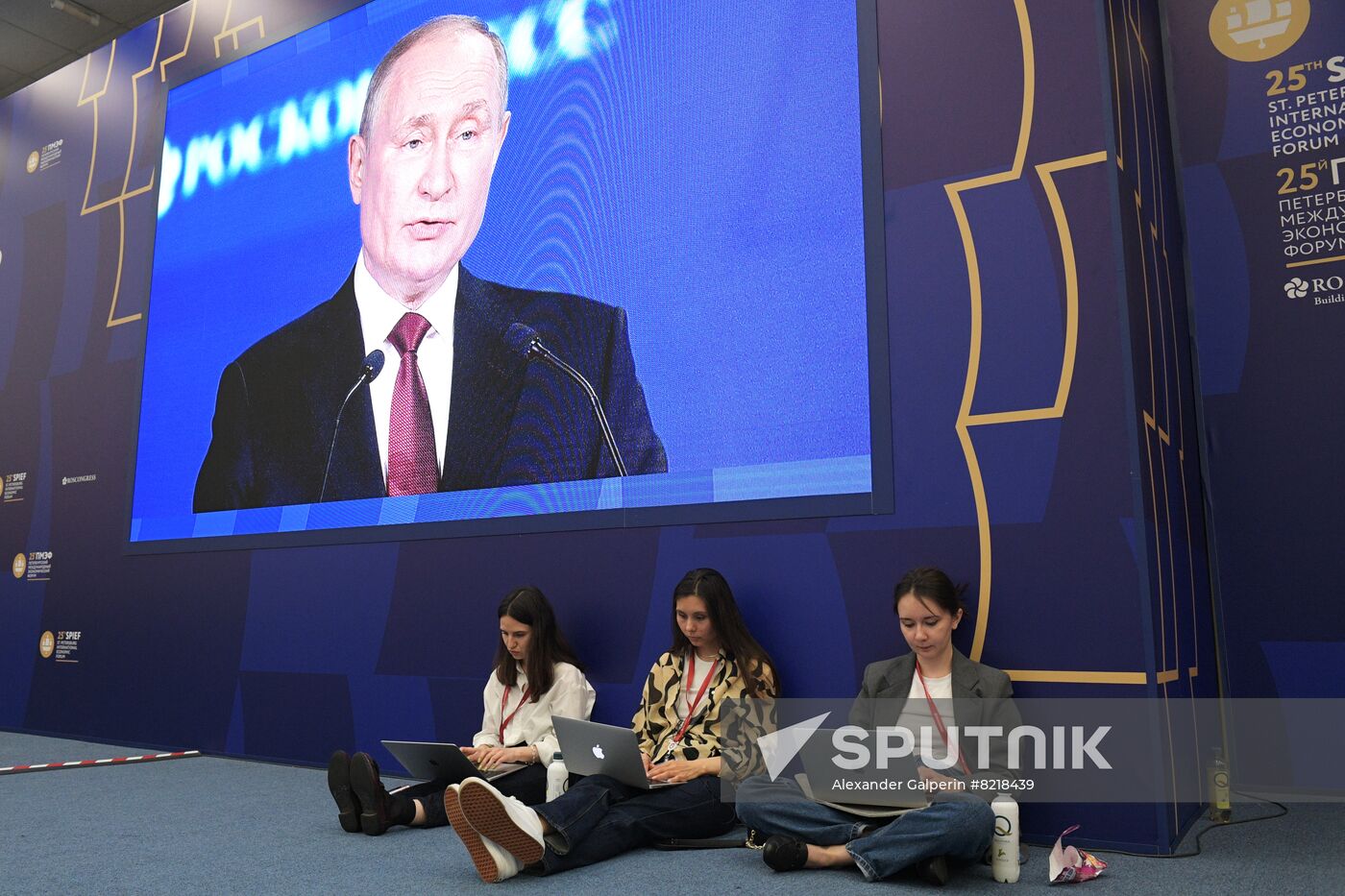 Russia SPIEF Putin Broadcast