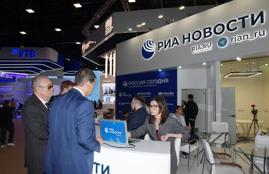 Russia SPIEF Rossiya Segodnya Exhibition Stall