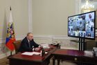 Russian President Vladimir Putin takes part in the opening ceremony of new healthcare facilities in several regions of Russia via a teleconference call in St. Petersburg, Russia. Location: Russia, St. Petersburg. Author: Mikhail Metzel/Sputnik. Russia Putin Healthcare