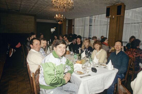 American tourists in Moscow