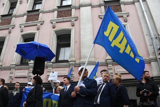 Russia Lithuania Rail Transit Ban Protest