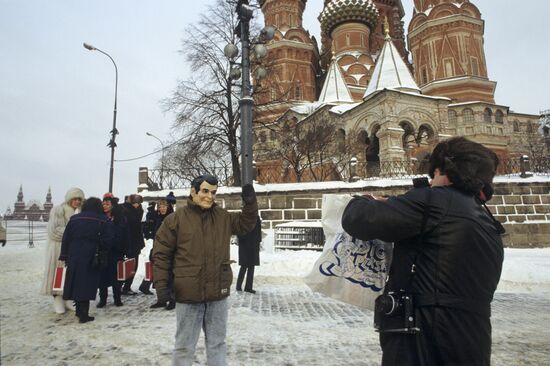 American tourists in USSR