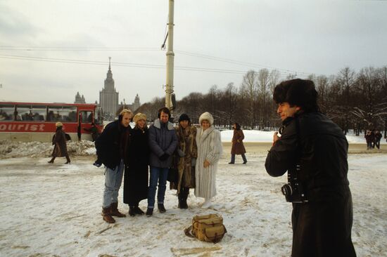 American tourists in USSR