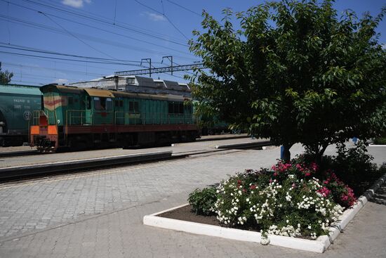 Ukraine Russia Military Operation Melitopol Railway Station
