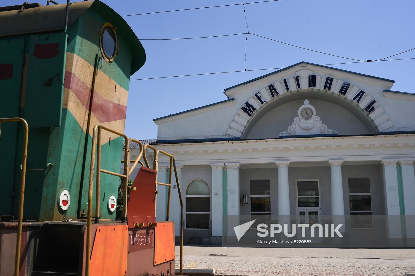 Ukraine Russia Military Operation Melitopol Railway Station