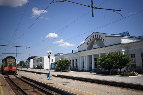 Ukraine Russia Military Operation Melitopol Railway Station