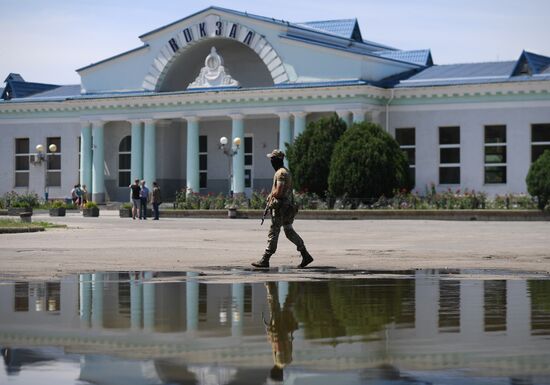 Ukraine Russia Military Operation Melitopol Railway Station