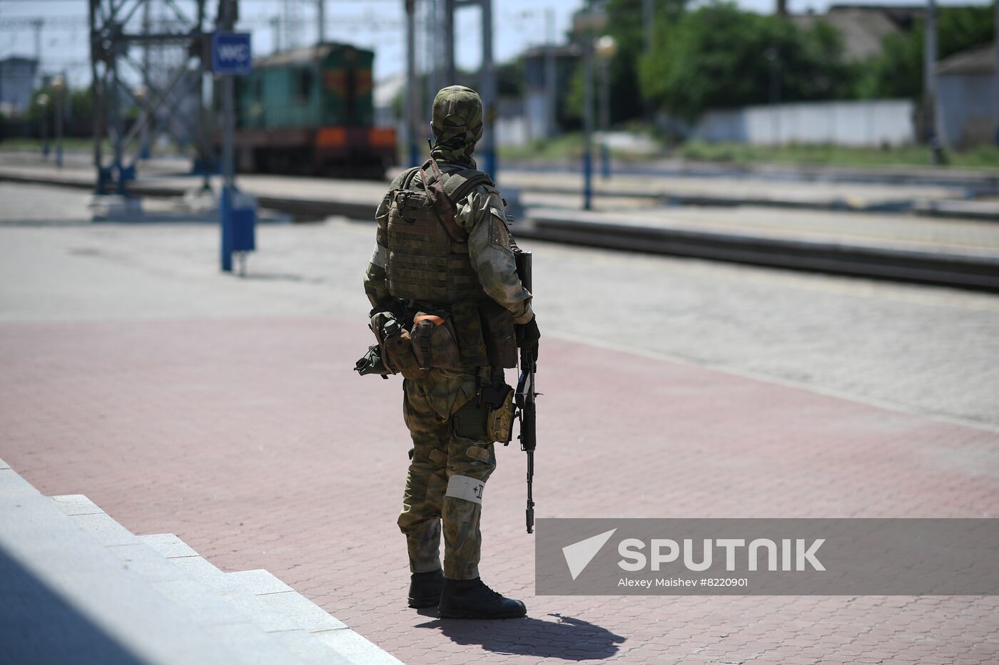 Ukraine Russia Military Operation Melitopol Railway Station
