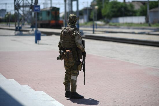 Ukraine Russia Military Operation Melitopol Railway Station