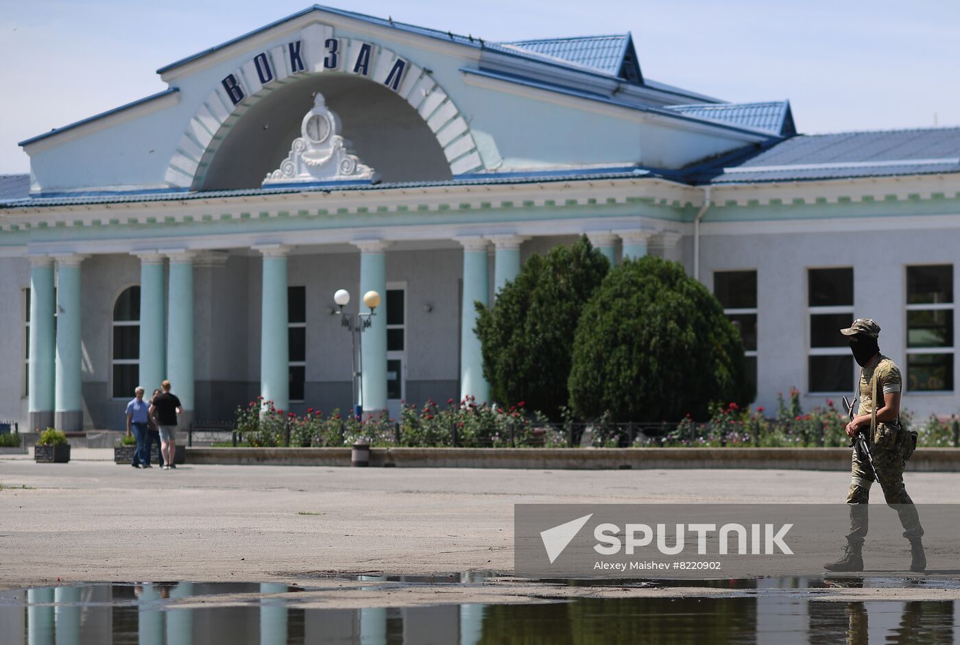 Ukraine Russia Military Operation Melitopol Railway Station