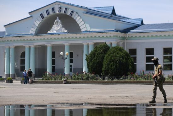 Ukraine Russia Military Operation Melitopol Railway Station