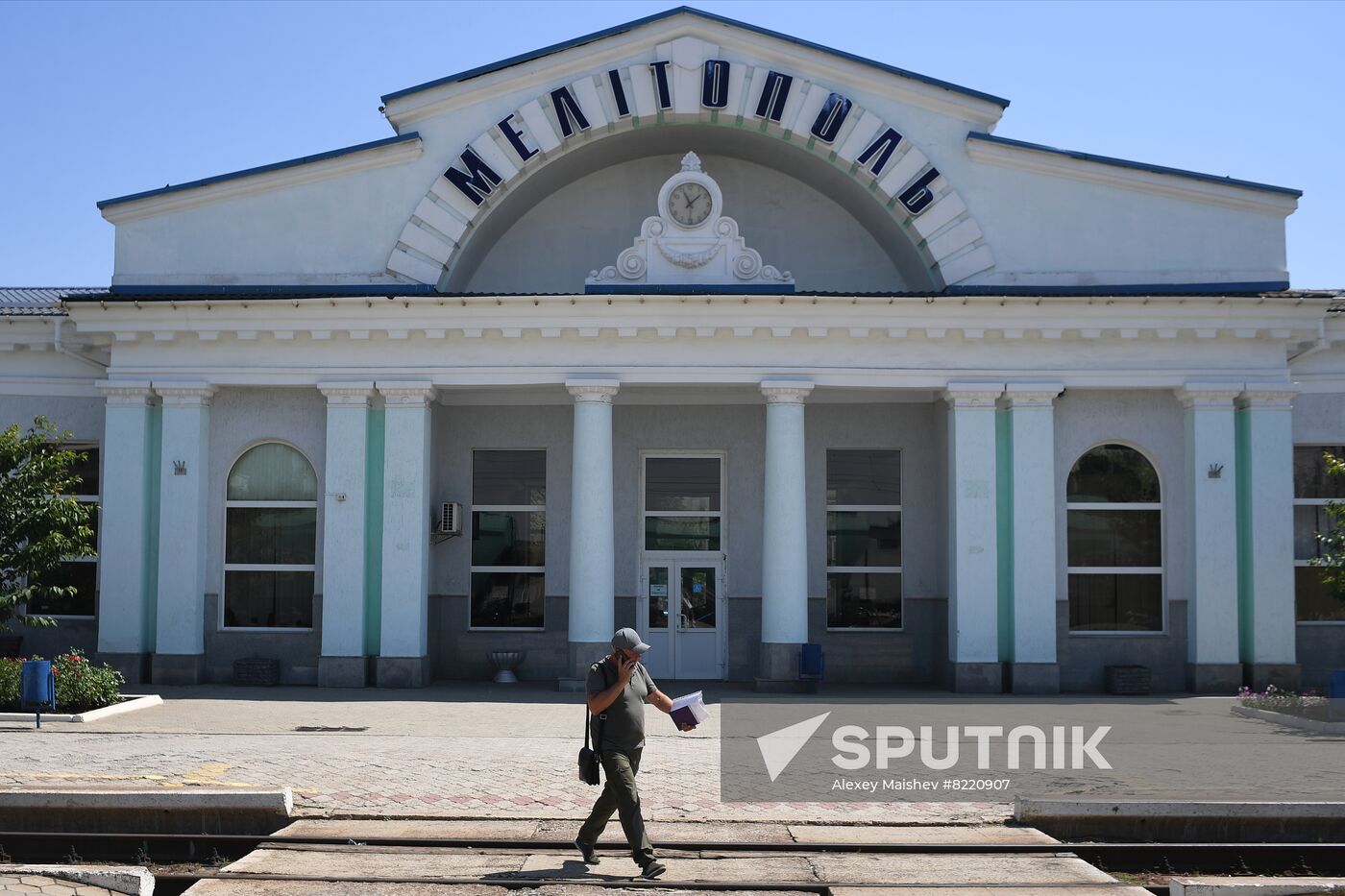 Ukraine Russia Military Operation Melitopol Railway Station