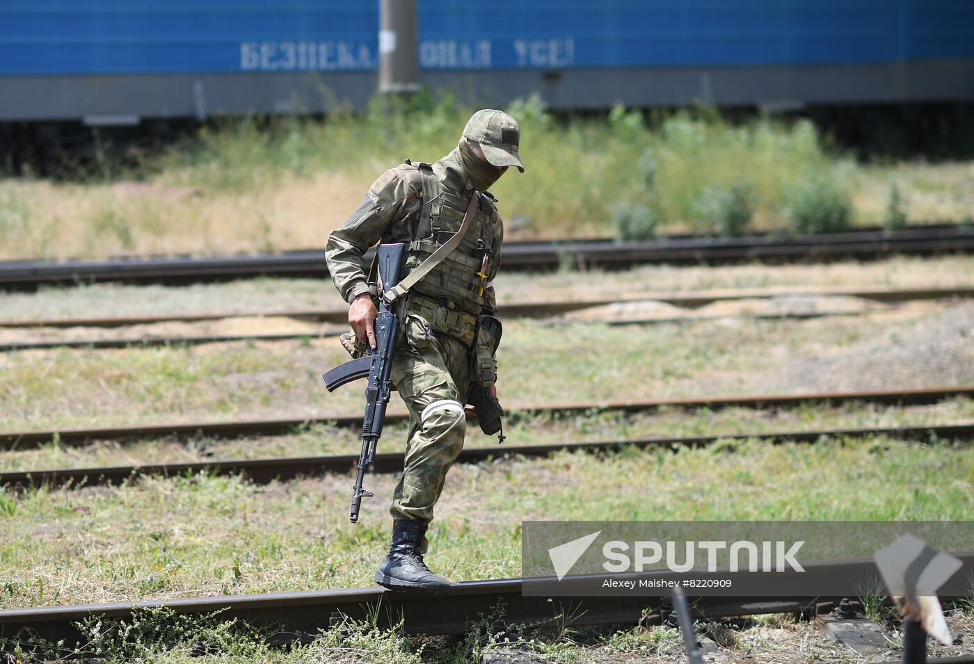 Ukraine Russia Military Operation Melitopol Railway Station