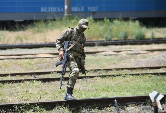 Ukraine Russia Military Operation Melitopol Railway Station