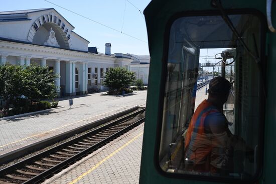 Ukraine Russia Military Operation Melitopol Railway Station
