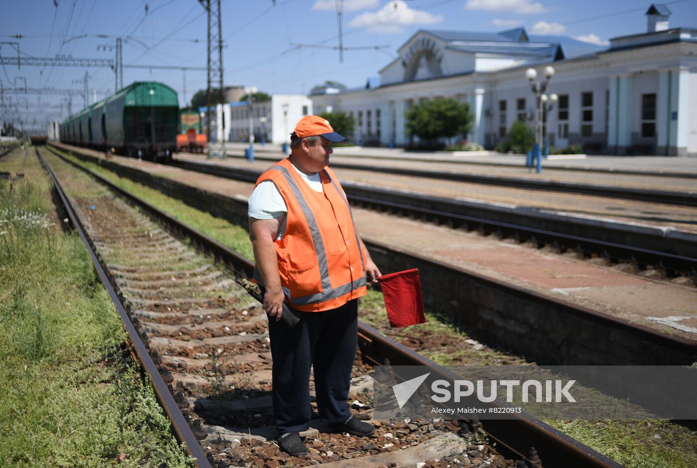 Ukraine Russia Military Operation Melitopol Railway Station