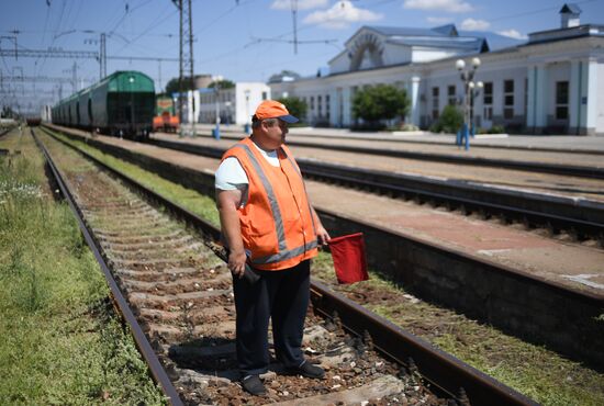 Ukraine Russia Military Operation Melitopol Railway Station