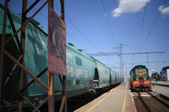 Ukraine Russia Military Operation Melitopol Railway Station